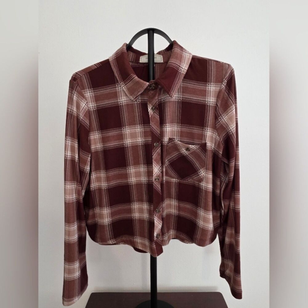 No Comment Juniors’ flannel shirt